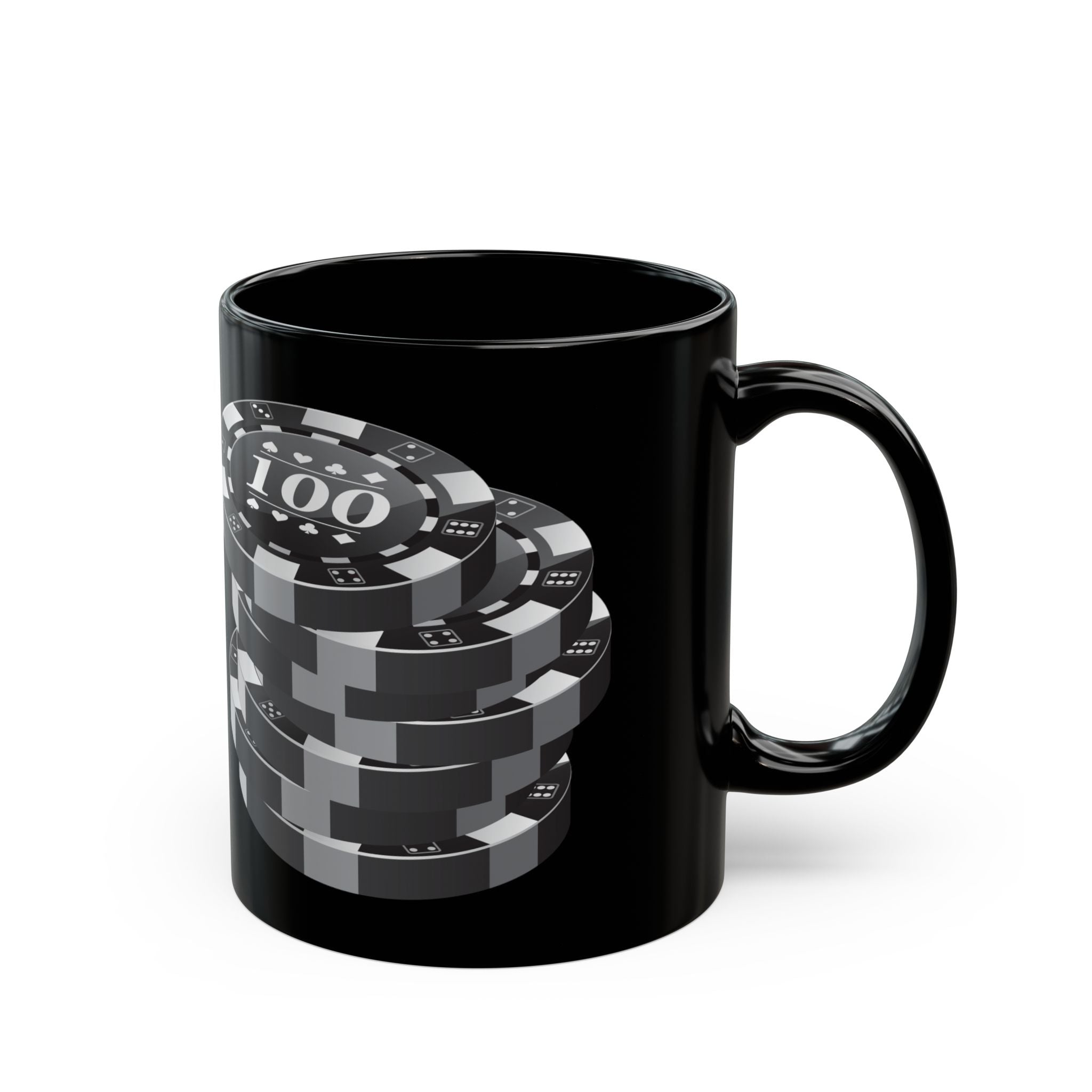 Dark Gothic Roses with Butterflies Mug | Black Ceramic Coffee Cup