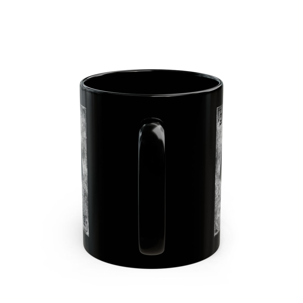 Skull Ace of Spades Mug | Black Ceramic Coffee Cup