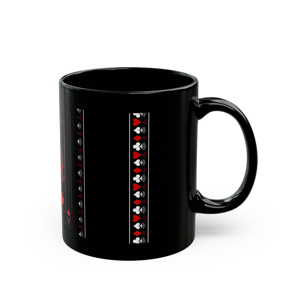 Ace of Spades Black Ceramic Mug — Gothic Playing Card Design (11oz/15oz)