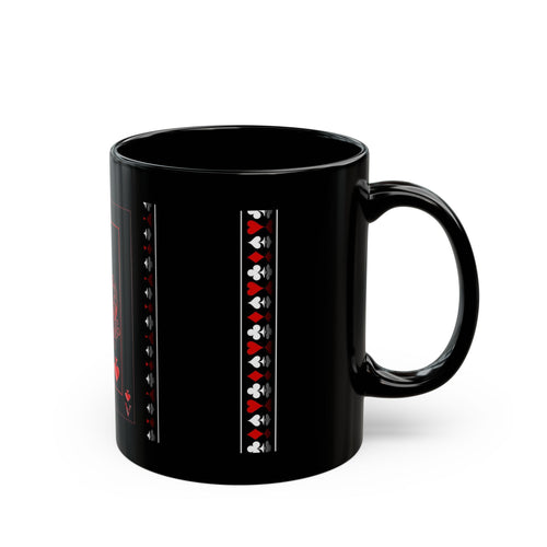Ace of Spades Black Ceramic Mug — Gothic Playing Card Design (11oz/15oz)