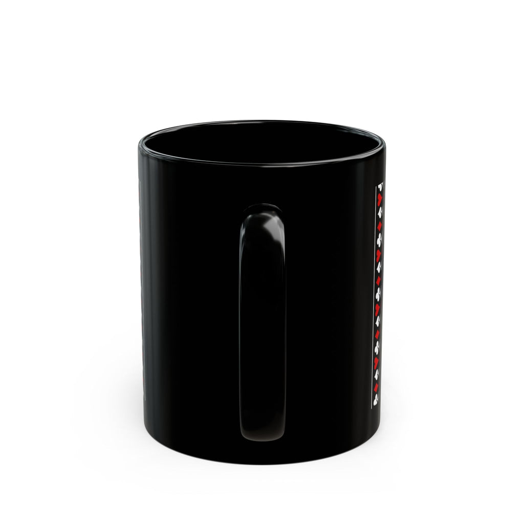Ace of Spades Black Ceramic Mug — Gothic Playing Card Design (11oz/15oz)