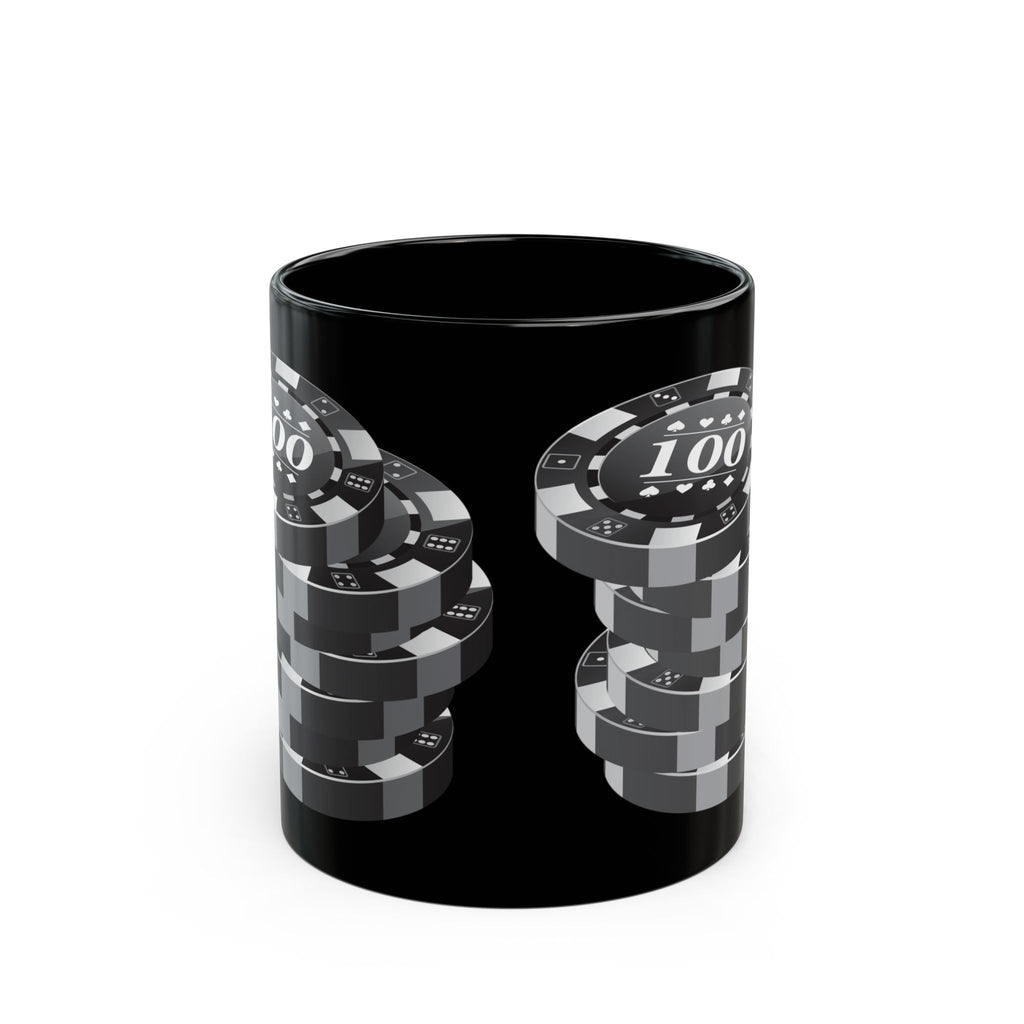 Dark Gothic Roses with Butterflies Mug | Black Ceramic Coffee Cup