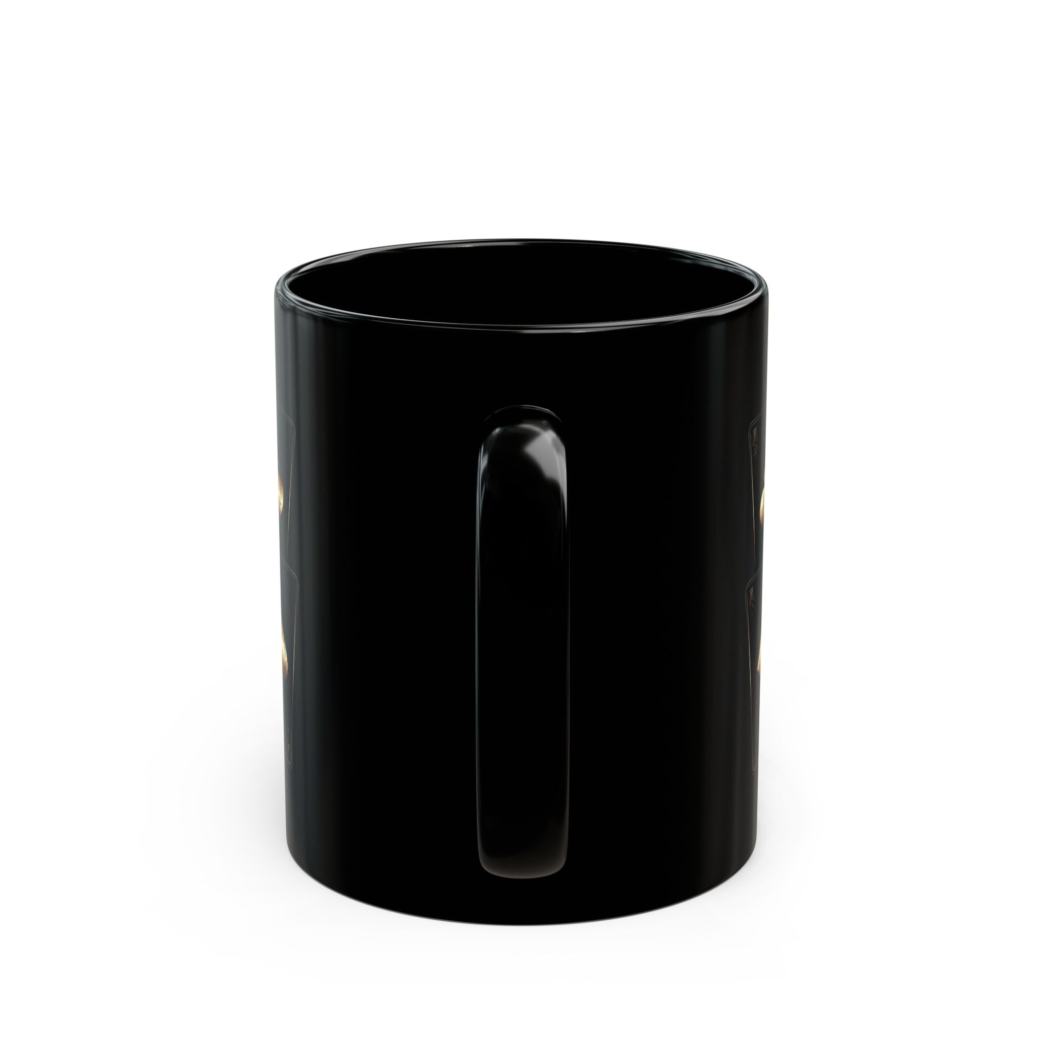 Gold Playing Cards design Mug | Black Ceramic Mug