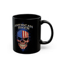 American Biker Skull Mug | Black Ceramic Coffee Cup