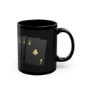Gold Ace Playing Cards Mug | Black Ceramic Coffee Cup