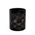 Gold 3D Luxe Letters Black Mug | 11oz 15oz